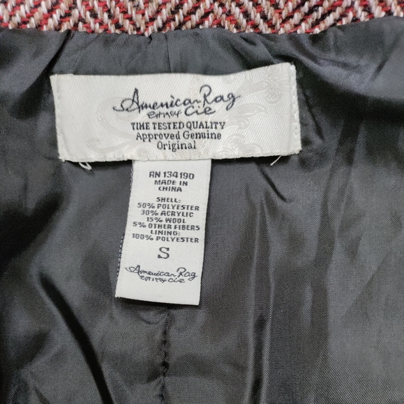 VINTAGE AMERICAN RAG TARTAN BLAZER - Picture 4 of 5